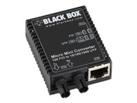 Black Box Micro Mini Media Converter - fibermediekonverterare - 10Mb LAN, 100Mb LAN, GigE - TAA-kompatibel LMC401A