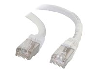 C2G Cat5e Booted Shielded (STP) Network Patch Cable - patch-kabel - 7 m - vit 83885