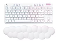 Logitech G G715 - tangentbord - utan numerisk knappsats - QWERTY - brittisk - vit Inmatningsenhet 920-010690