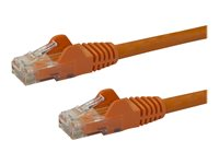 StarTech.com 10m CAT6 Ethernet Cable, 10 Gigabit Snagless RJ45 650MHz 100W PoE Patch Cord, CAT 6 10GbE UTP Network Cable w/Strain Relief, Orange, Fluke Tested/Wiring is UL Certified/TIA - Category 6 - 24AWG (N6PATC10MOR) - patch-kabel - 10 m - orange N6PATC10MOR