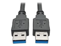 Eaton Tripp Lite Series USB 3.0 SuperSpeed A/A Cable (M/M), Black, 6 ft. (1.83 m) - USB-kabel - USB typ A till USB typ A - 1.83 m U320-006-BK