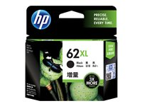 HP 62XL - Lång livslängd - svart - original - bläckpatron C2P05AE#UUQ