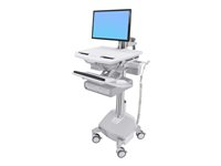 Ergotron StyleView Cart with LCD Arm, LiFe Powered, 2 Drawers vagn - öppen arkitektur - för LCD-skärm/tangentbord/mus/processor/anteckningsbok/streckkodsläsare - TAA-kompatibel SV44-12A2-C