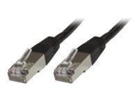 MicroConnect nätverkskabel - 20 m - svart B-FTP620S