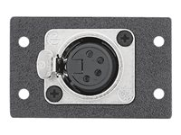 Extron Mini Architectural Adapter Plate IN9364D Neutrik - modulkontaktplatta med insnäppsfästen 70-305-11