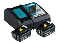 Makita DC18RC batteriladdare - med batteri - 2 - Li-Ion 197570-9