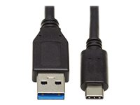 Eaton Tripp Lite Series USB-C to USB-A Cable (M/M), USB 3.2 Gen 1 (5 Gbps), Thunderbolt 3 Compatible, 20-in. (50.8 cm) - USB typ C-kabel - 24 pin USB-C till USB typ A - 50.8 cm U428-20N