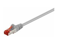 MicroConnect nätverkskabel - 25 cm - grå B-FTP60025