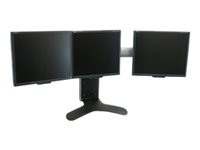 Ergotron LX Widescreen Dual Display Lift Stand ställ - för tre mindre skärmar eller två större skärmar - svart 33-296-195