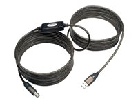 Tripp Lite 25ft USB 2.0 Hi-Speed Active Repeater Cable USB-A to USB-B M/M 25' - USB-kabel - USB typ B till USB - 7.62 m U042-025