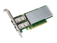 Intel Ethernet Network Adapter E810-CQDA2 - nätverksadapter - PCIe 4.0 x16 - QSFP28 x 2 E810CQDA2