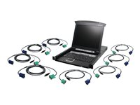 IOGEAR GCL1808KITU 8-port LCD KVM Switch - KVM-konsol - 17" - TAA-kompatibel GCL1808KITU