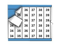 Brady Consecutive Numbers Wire Marker Card 34-66 - lednings/kabelmärkare (förtryckt) WM-34-66-PK