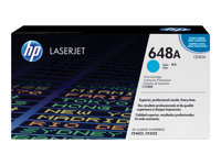 HP 648A - cyan - original - LaserJet - tonerkassett (CE261A) CE261A