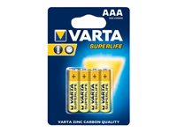 Varta Superlife batteri - 4 x AAA - Kolzink 2003101414