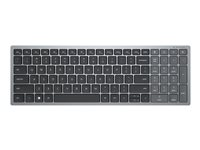 Dell Multi-Device KB740 - tangentbord - kompakt - QWERTY - USA, internationellt - Titan gray Inmatningsenhet 580-AKOX