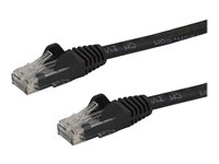 StarTech.com 7m CAT6 Ethernet Cable, 10 Gigabit Snagless RJ45 650MHz 100W PoE Patch Cord, CAT 6 10GbE UTP Network Cable w/Strain Relief, Black, Fluke Tested/Wiring is UL Certified/TIA - Category 6 - 24AWG (N6PATC7MBK) - patch-kabel - 7 m - svart N6PATC7MBK