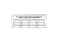 Brady LASERTAB B-410 - etiketter - matt - 2508 etikett (er) - 47.63 x 21.16 mm LAT-13-410-2.5