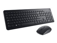 Dell Wireless Keyboard and Mouse KM3322W - sats med tangentbord och mus - QWERTY - USA, internationellt - svart Inmatningsenhet 580-AKFZ