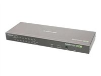 IOGEAR GCS1716 16-Port VGA Combo KVM Switch - omkopplare för tangentbord/video/mus/USB - 16 portar - rackmonterbar - TAA-kompatibel GCS1716