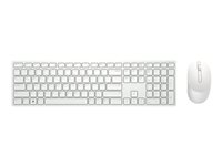 Dell Pro KM5221W - sats med tangentbord och mus - QWERTZ - tysk - vit Inmatningsenhet KM5221W-WH-GER