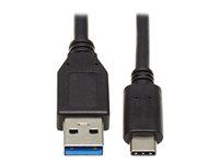 Eaton Tripp Lite Series USB-C to USB-A Cable (M/M), USB 3.2 Gen 2 (10 Gbps), Thunderbolt 3 Compatible, 20-in. (50.8 cm) - USB typ C-kabel - 24 pin USB-C till USB typ A - 50.8 cm U428-20N-G2