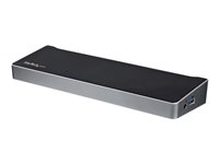 StarTech.com USB 3.0-dockningsstation för trippelskärmar - 1x HDMI - 2x DisplayPort - dockningsstation - USB - 1GbE USB3DOCKH2DP