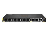 HPE Aruba 6200M 36G 12SR5 Class6 PoE 4SFP+ TAA Switch - switch - max. staplingsavstånd 10 kms - 48 portar - Administrerad - rackmonterbar - TAA-kompatibel R8V12A