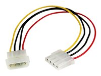 StarTech.com 30 cm LP4-strömförlängningskabel - M/F - förlängningskabel för ström - 4 pin intern effekt till 4 pin intern effekt - 30.48 cm LP4POWEXT12