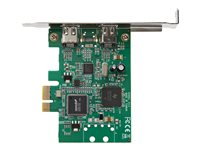 StarTech.com 2-Port PCI Express FireWire-kort - PCIe FireWire 1394a-adapter - FireWire-adapter - PCIe - FireWire x 2 - TAA-kompatibel PEX1394A2V2