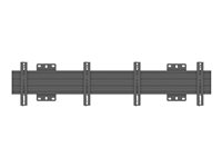 Multibrackets PRO Series M Wallmount Pro MBW2U Fixed 200 - konsol - för 2 LCD-bildskärmar - svart 7350073737000