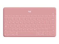 Logitech Keys-To-Go - tangentbord - QWERTY - hela norden - rosaskimrande Inmatningsenhet 920-010051