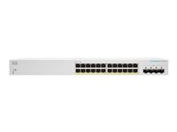 Cisco Business 220 Series CBS220-24FP-4G - switch - 28 portar - smart - rackmonterbar CBS220-24FP-4G-EU