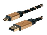 Roline Gold - USB-kabel - mini-USB typ B till USB - 1.8 m 11.02.8822