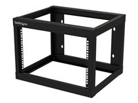 StarTech.com 6U väggmonterat rack - Öppen ram - 45,7 cm djup - rack - 6U RK619WALLO