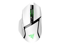 Razer Basilisk V3 pro - mus - Bluetooth, USB, 2.4 GHz - vit RZ01-04620200-R3G1