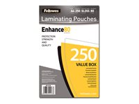 Fellowes Laminating Pouches - 250-pack - glättat - 216 x 303 mm - lamineringsfickor 5312903