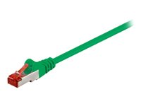 MicroConnect nätverkskabel - 1.5 m - grön STP6015G