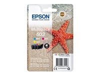 Epson 603 Multipack - 3-pack - gul, cyan, magenta - original - bläckpatron C13T03U54010