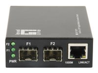 LevelOne GVT-2011 - fibermediekonverterare - 10Mb LAN, 100Mb LAN, 1GbE GVT-2011