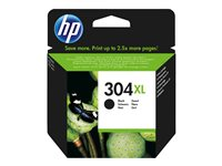 HP 304XL - Lång livslängd - svart - original - bläckpatron N9K08AE#ABE