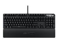 ASUS TUF Gaming K3 - tangentbord - tysk - grå kanonmetall Inmatningsenhet 90MP01Q0-BKDA00