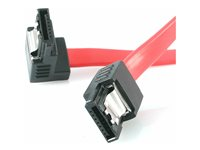 StarTech.com 18in Latching SATA to Right Angle SATA Serial ATA Cable - SATA-kabel - 46 cm LSATA18RA1