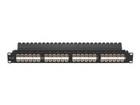 Black Box SpaceGAIN CAT5e High-Density Feed-Through - patch-panel - 1U - 19" JPM810A-HD