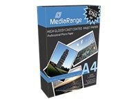 MediaRange - fotopapper - högblank - 100 ark - A4 - 160 g/m² MRINK105