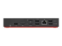 Lenovo ThinkPad USB-C Dock Gen 2 - dockningsstation - USB-C - HDMI, 2 x DP - 1GbE 40AS0090SA