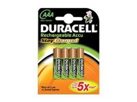 Duracell StayCharged batteri - 4 x AAA - NiMH DUR203822