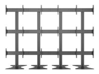 Multibrackets M Public Video Wall Stand 9-Screens ställ - för 3x3 videovägg - svart 7350073737253