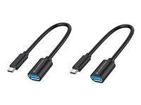 Conceptronic - USB typ C-kabel - 24 pin USB-C till USB typ A - 20 cm ABBY11B