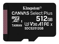 Kingston Canvas Select Plus - flash-minneskort - 512 GB - SDXC UHS-I SDCS2/512GBSP